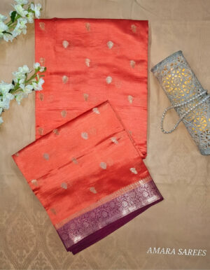 pure raw mango silk saree