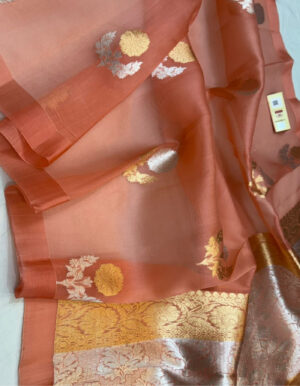 pure kora organza silk saree