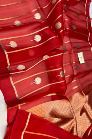 pure kora organza silk saree