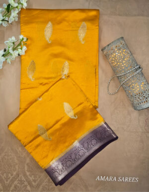 pure raw mango silk saree