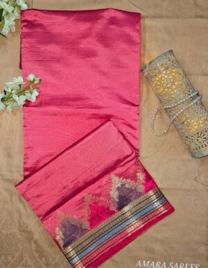 pure raw mango silk saree