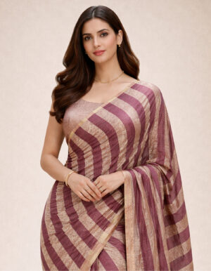 pure muga silk silver zari saree