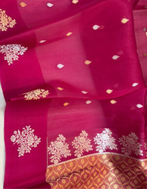 pure kora organza silk saree