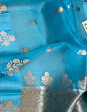 pure kora organza silk saree
