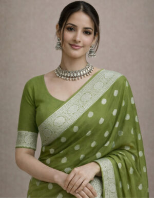 pure chiffon saree